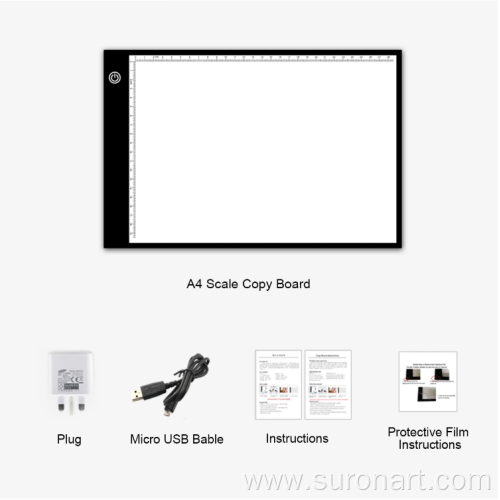 Ultra thin A4 LED Adjustable Tracing Drawing Board